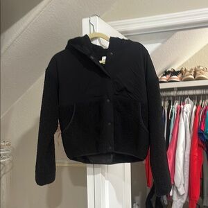 Aerie Black Hooded Jacket